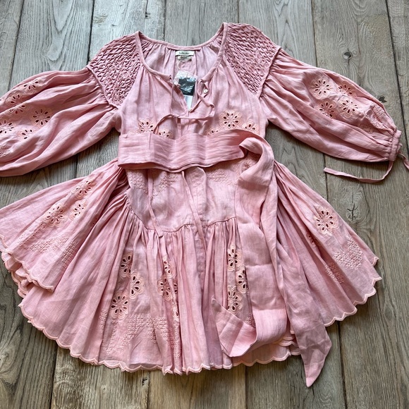 INNIKA CHOO Mini Frill Meg Nettick dress in Candy Floss color, size 0. NWT - Picture 16 of 16
